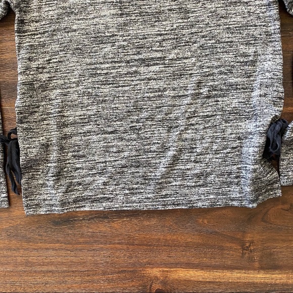 Sundry Side Tie Long Sleeve Pullover - Picture 6 of 7